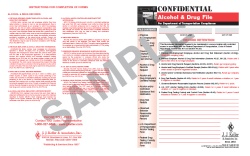 Confidential Alcohol And Controlled Substance File Packet 451-F