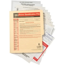 Confidential All In One Driver Qualification File Packet Snap-Out 740-F-P