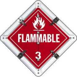 Aluminum Flip-File Placard 601-TPF