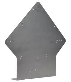 Gray Polycarbonate Placard Holder 2-TPH