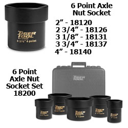 Axle Nut Socket 18120, 18126, 18131, 18137, 18140, 18200