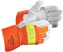  SAFEGEAR Cowhide Split Leather Hi-Vis Work Glove