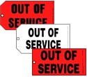 Out of Service Tags for Vehicle Inspection & Maintenance