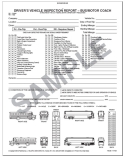 Bus/Motor Coach DVIR with Illustrations