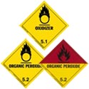 Oxidizer HazMat Label Class 5 Division 5.1 Roll of 500 465/9-HML-R