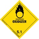 Oxidizer HazMat Label Class 5 Division 5.1 Roll of 500 9-HML-R