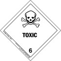 Toxic HazMat Label Class 6 Division 6.1 Packing I &amp; II 97-HML-R
