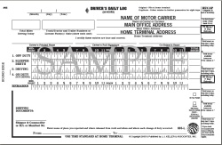 Imprinted Driver's Daily Log For JJ Keller Log Auditing Service Clients 695-L-C