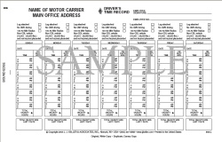 Imprinted Driver's Time Record 694-L-C