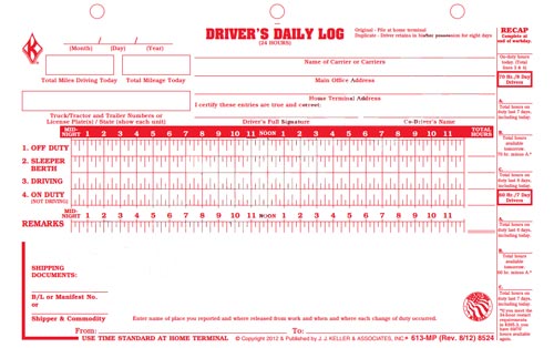 Drivers Daily Log