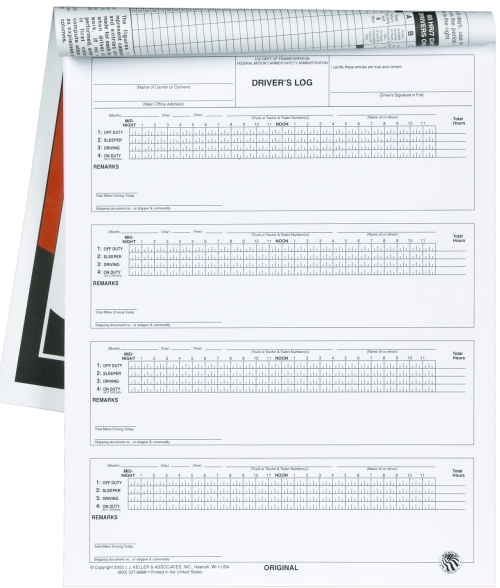 truck driver log book examples