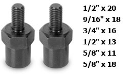 Black - Axle Stud Adapter - 11010, 11015, 11020, 11025, 11030, 11035