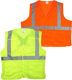  SAFEGEAR Safety Vest Hook & Loop 5-Point Breakaway Closure 