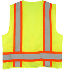 Back View of Safety Vest