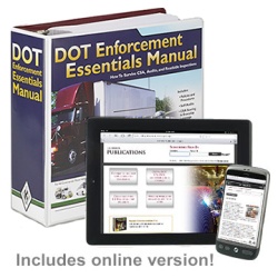DOT Enforcement Essentials Manual + Online Edition w/ 1-Year Update Service 44314