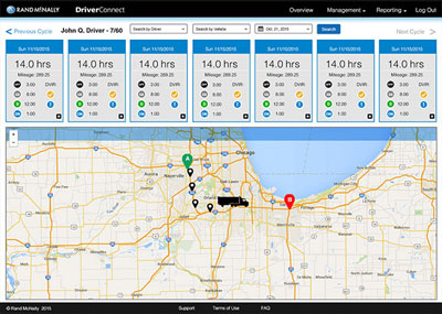 Rand McNally DriverConnect Web Portal