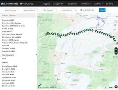 Rand McNally DriverConnect Web Portal