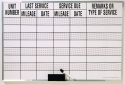 Melamine Maintenance Wall Chart 3291/474-R